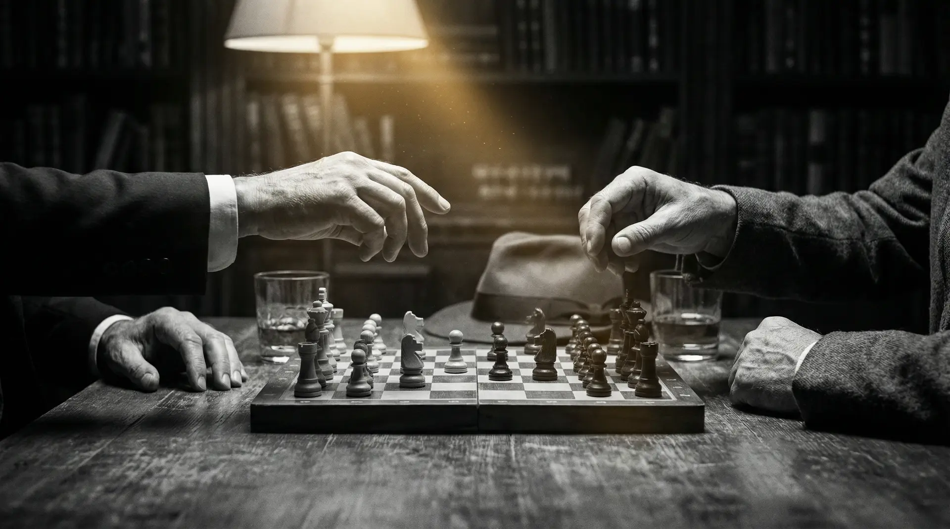 fps游戏下载 艺术探索系列 - 非线性叙事，棋盘上的对弈象征命运的交错